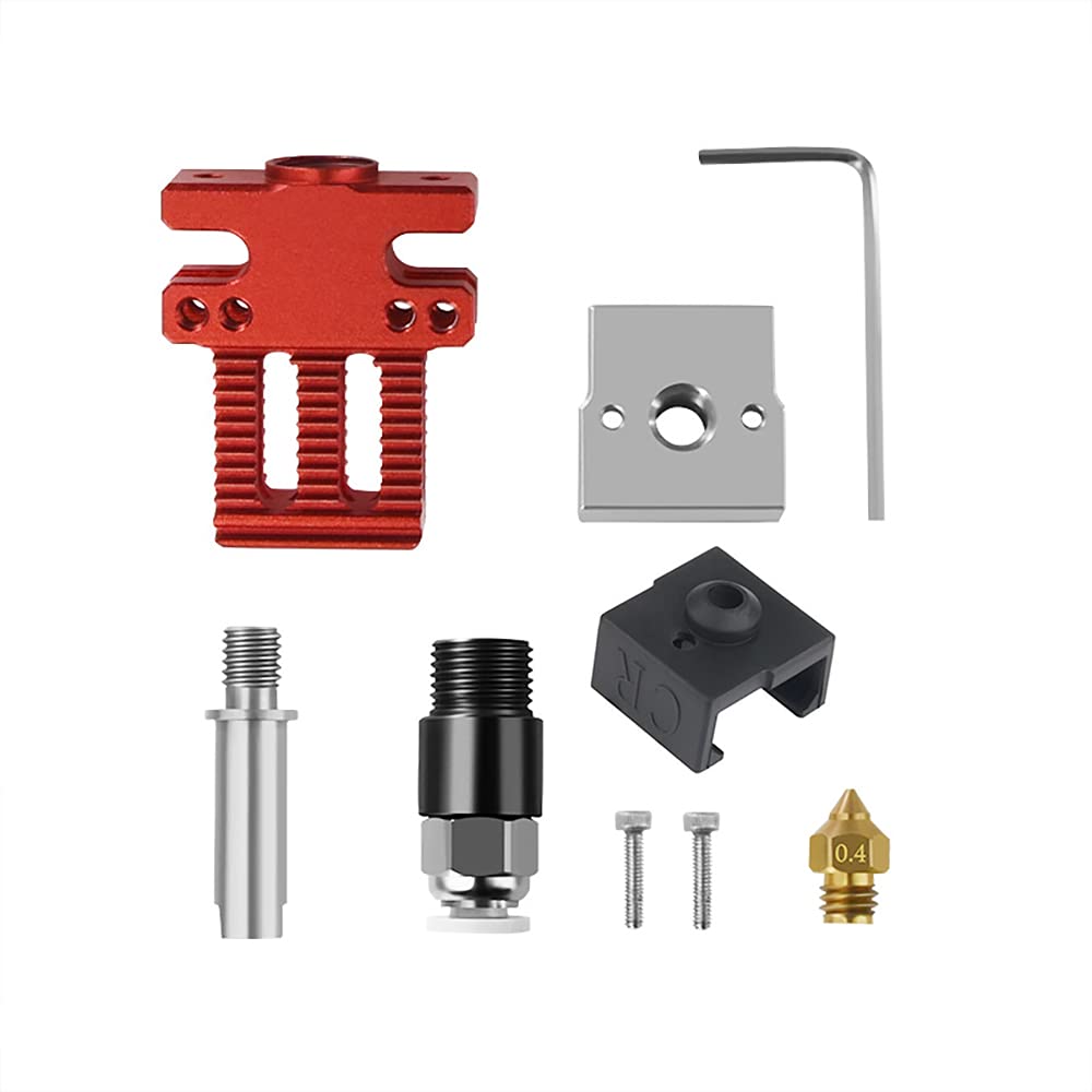 CR6 SE 3D Printer Extruder Assembled Hot End with Silicone Cover - Compatible with Creality CR-6 SE/CR-6 Max/CR5 Pro/Ender 3 V2 Pro/CR10 - High Precision Nozzle for Smooth Printing - Perfect for Home DIY Projects, Prototyping & Educational Use