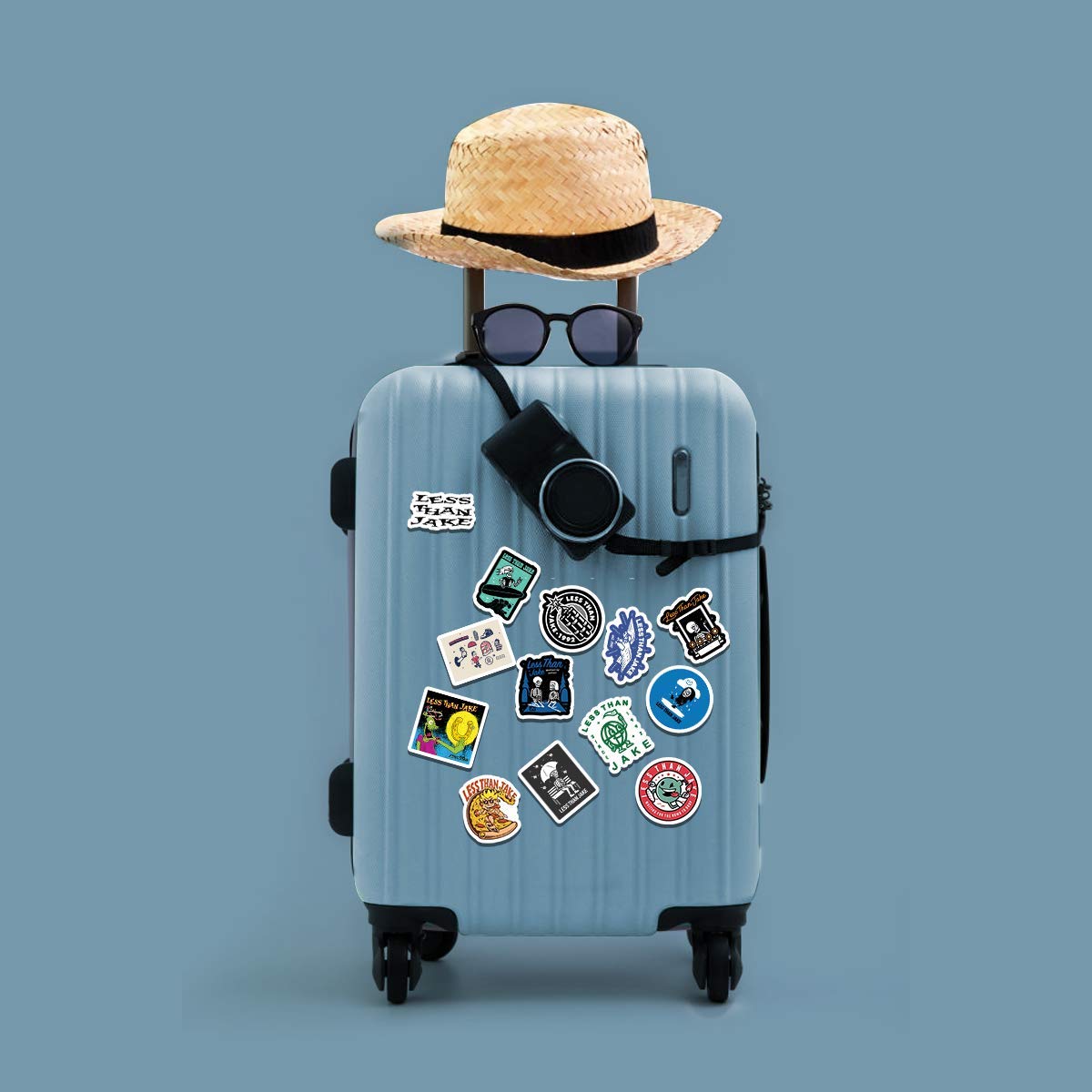 20 PCS Colorful Waterproof Vinyl Stickers - Durable Decals for Water Bottles, Laptops, Luggage, Scrapbooking, Skateboards & Guitars - Perfect for DIY Crafts, School Projects & Personalizing Your Belongings