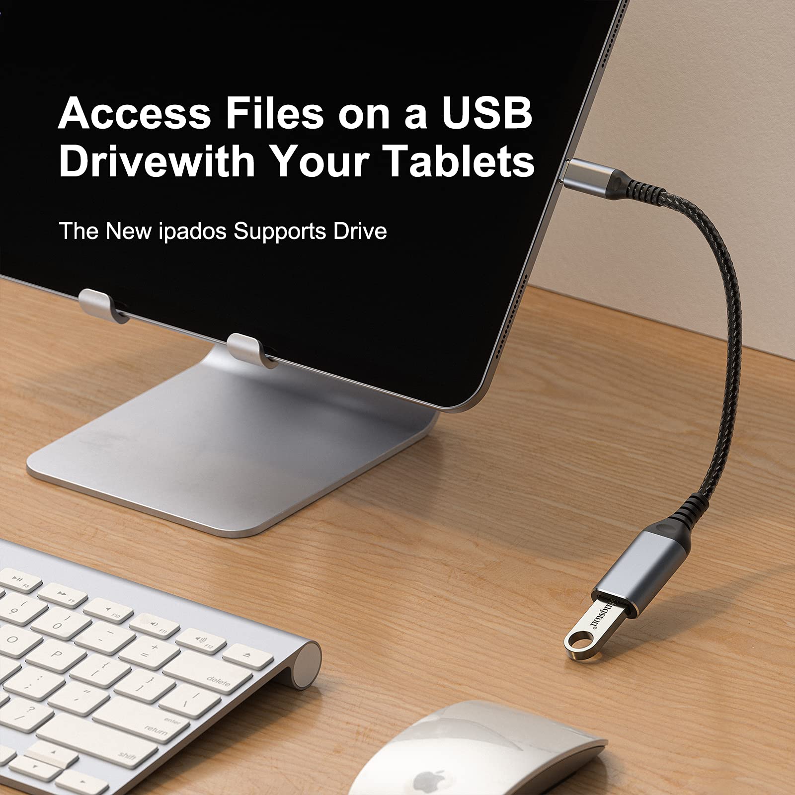 USB C to USB 3.0 Adapter (2-Pack) - Type C Male to USB Female Converter for Fast Charging & Data Transfer - Compatible with iPhone 15, MacBook, Samsung Galaxy, Laptop & PC - Silver 3.9 Inch - Perfect for Travel, Office & Home Use