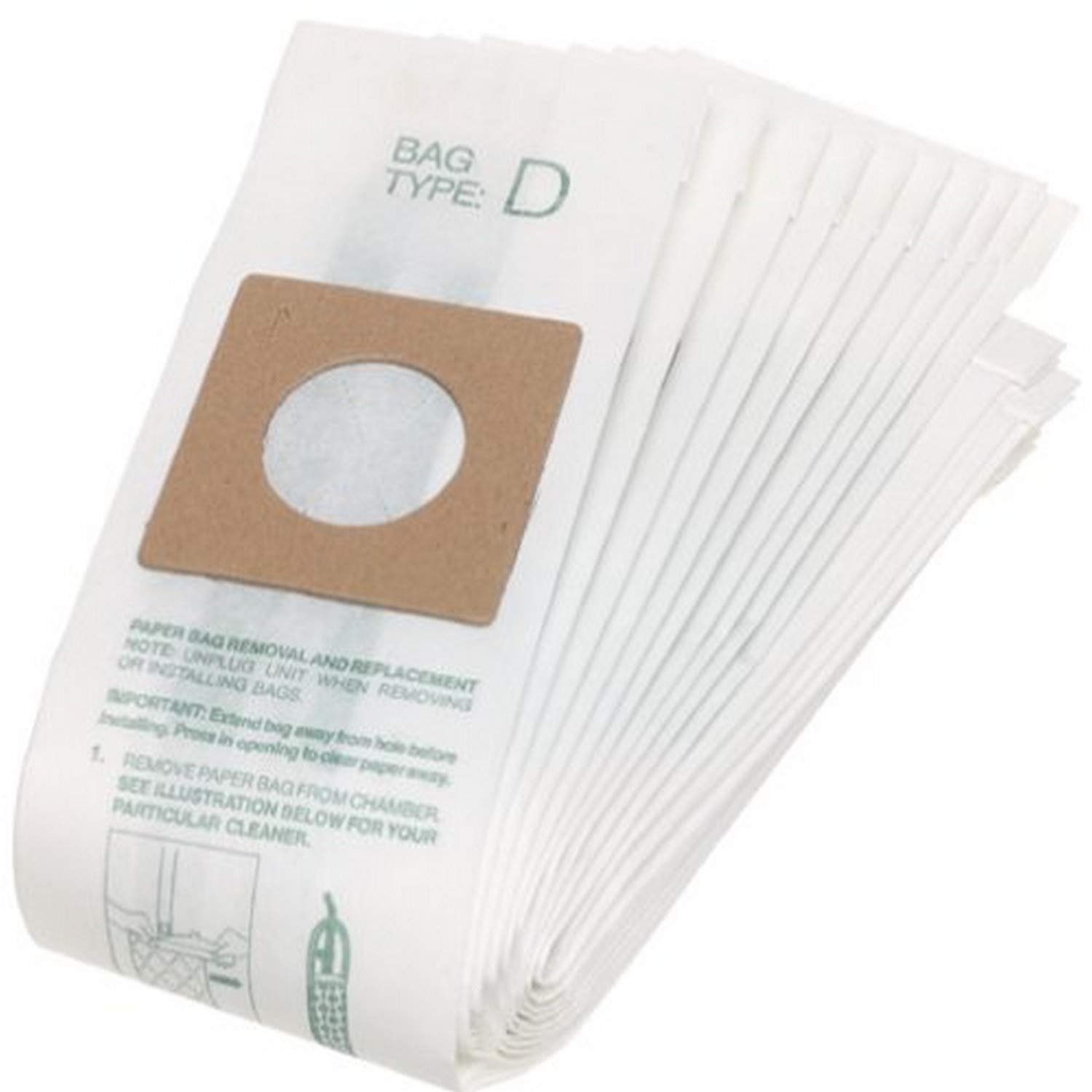 Genuine Royal Dirt Devil Type D Vacuum Bags (10-Pack) - Model 3670148001 | Replacement Filters for Upright & Canister Vacuums | Perfect for Pet Hair, Dust & Allergen Removal