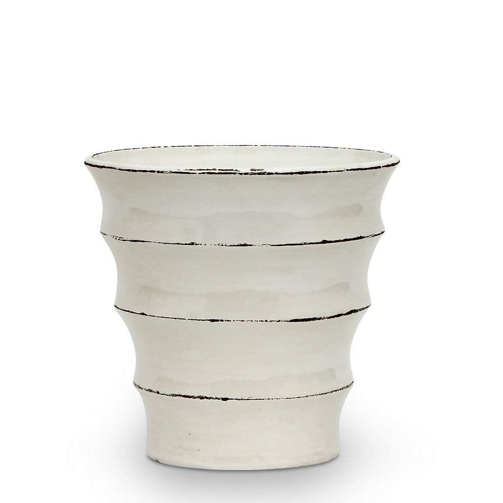 SCAVO RAGUSA Authentic Art Deco Style Vase - Medium Size Handcrafted Ceramic Home Decor for Living Room, Bedroom & Office