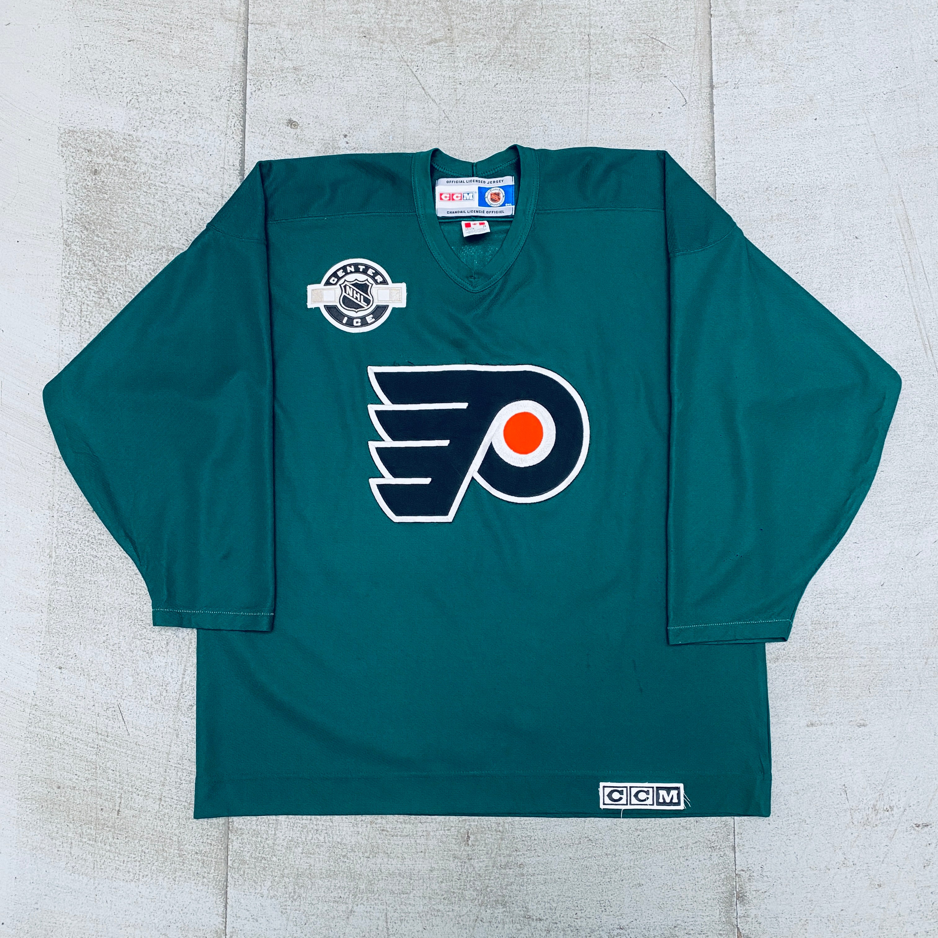 Philadelphia Flyers 2000's CCM Center Ice Custom Warm-Up Hockey Jersey - XL Size for Men - Perfect for NHL Games, Fan Events & Hockey Practice