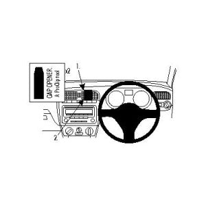 ClicOn No Holes Center Dash Mount for Volkswagen Polo (2010-2014 & 2015-2017) - Perfect for GPS, Phone Holders & Car Accessories - Easy Installation, Secure Fit