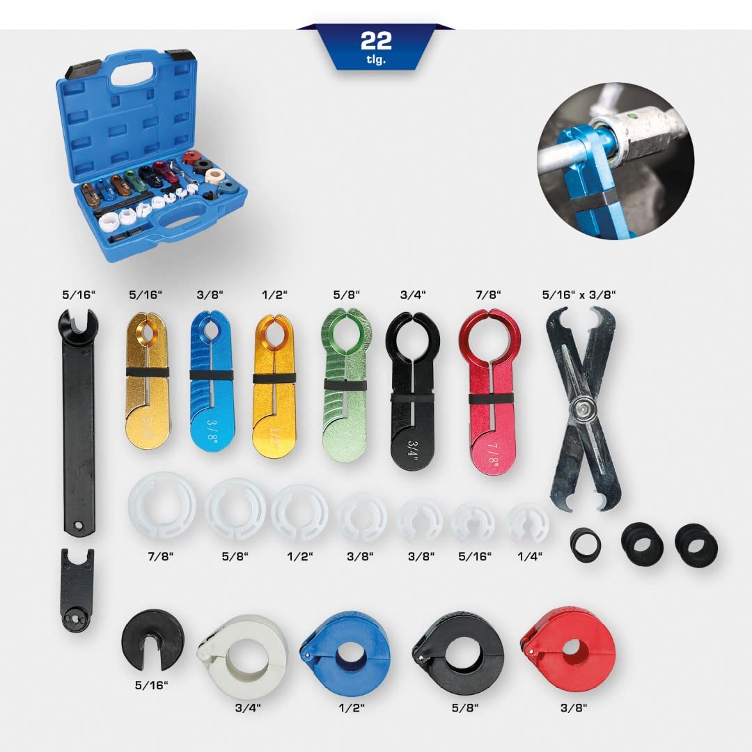 KS TOOLS BT531050 22-Piece Wire Release Tool Set - Professional Automotive Wiring Repair Kit for Car, Truck & Motorcycle Maintenance | Perfect for Mechanics & DIY Enthusiasts