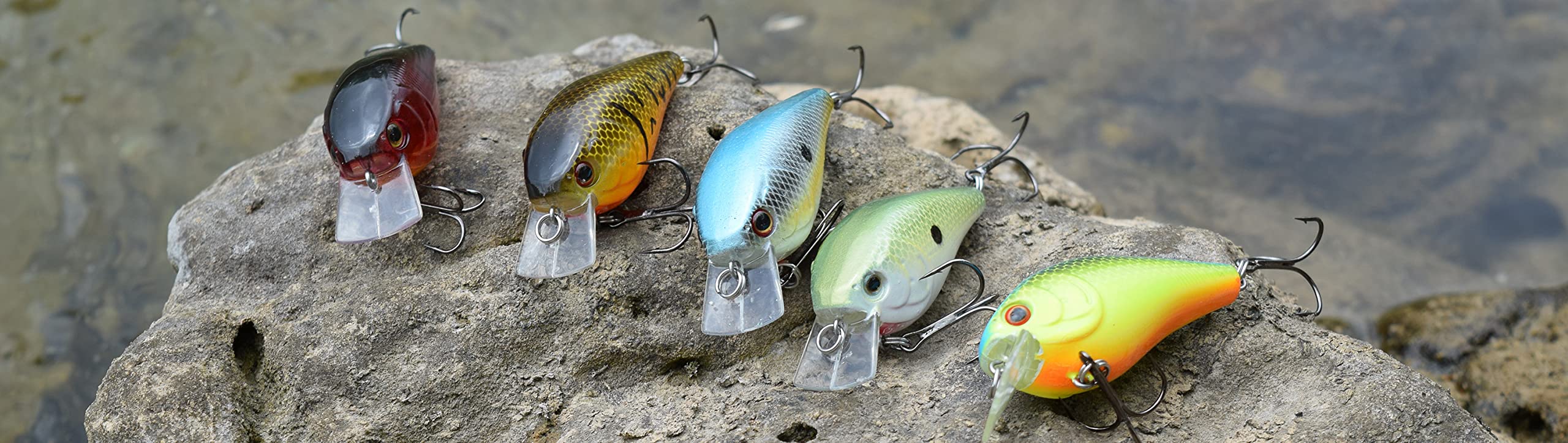2-Pack Square Bill Crankbait Fishing Lures - 2.75