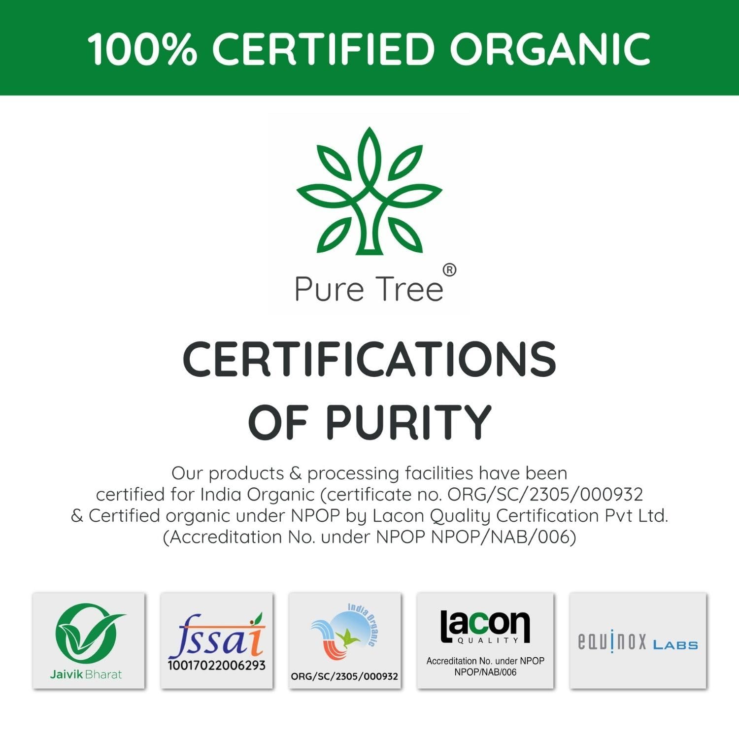 Pure Tree Certified Organic Amchur Powder (Dry Mango Powder) - 100g | Rich in Iron | USDA Organic for Chutney, Pickle, Fruit Salad & Smoothies | Vegan, Gluten-Free | Perfect for Indian Cooking & Healthy Recipes