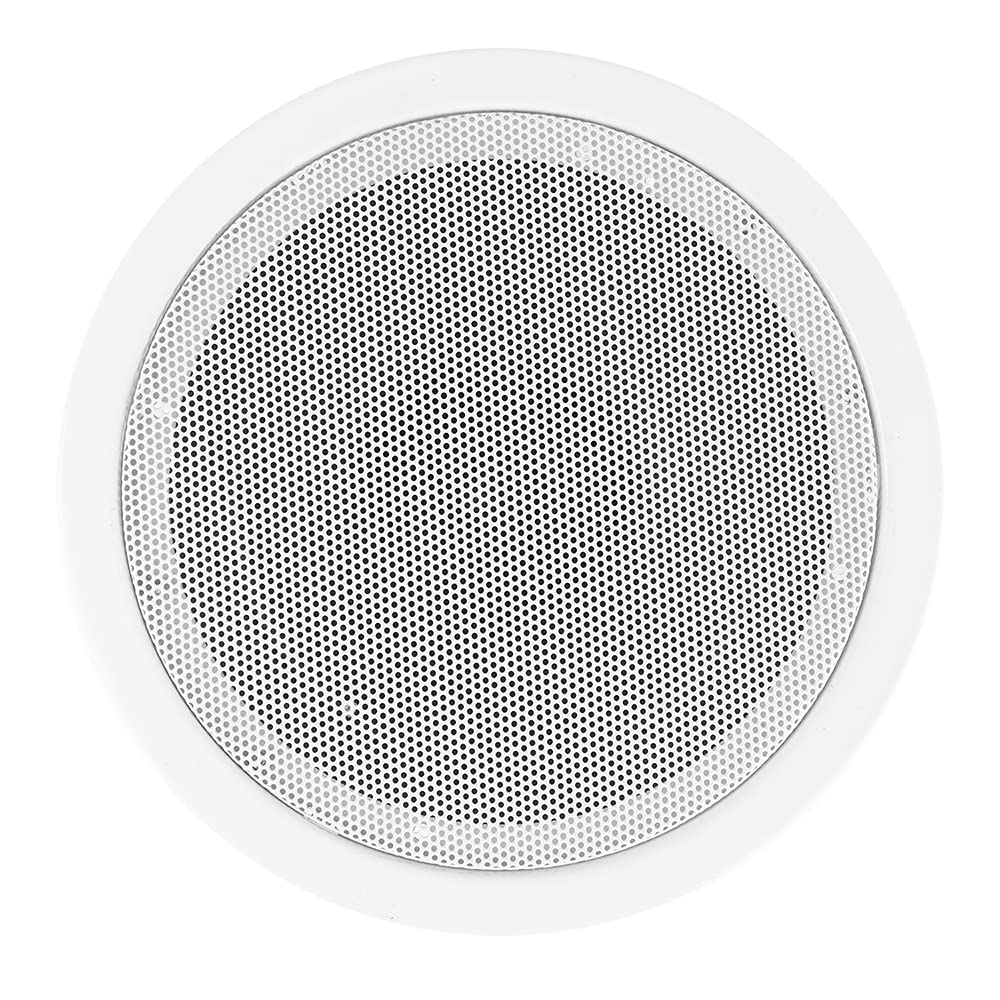 Power Dynamics 2-Zone Bluetooth Ceiling Speaker System - 4x 5-Inch In-Ceiling Speakers & 2x BTW30 Wall Amplifiers with FM Radio & USB Playback - Perfect for Whole Home Audio, Background Music & Multi-Room Entertainment