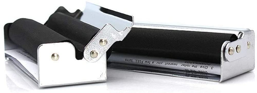 78mm Automatic Metal Cigarette Rolling Machine - Handheld Tobacco Roller Maker for Rolling Papers | Perfect for DIY Cigarettes, Home Use & Travel Smoking Accessories