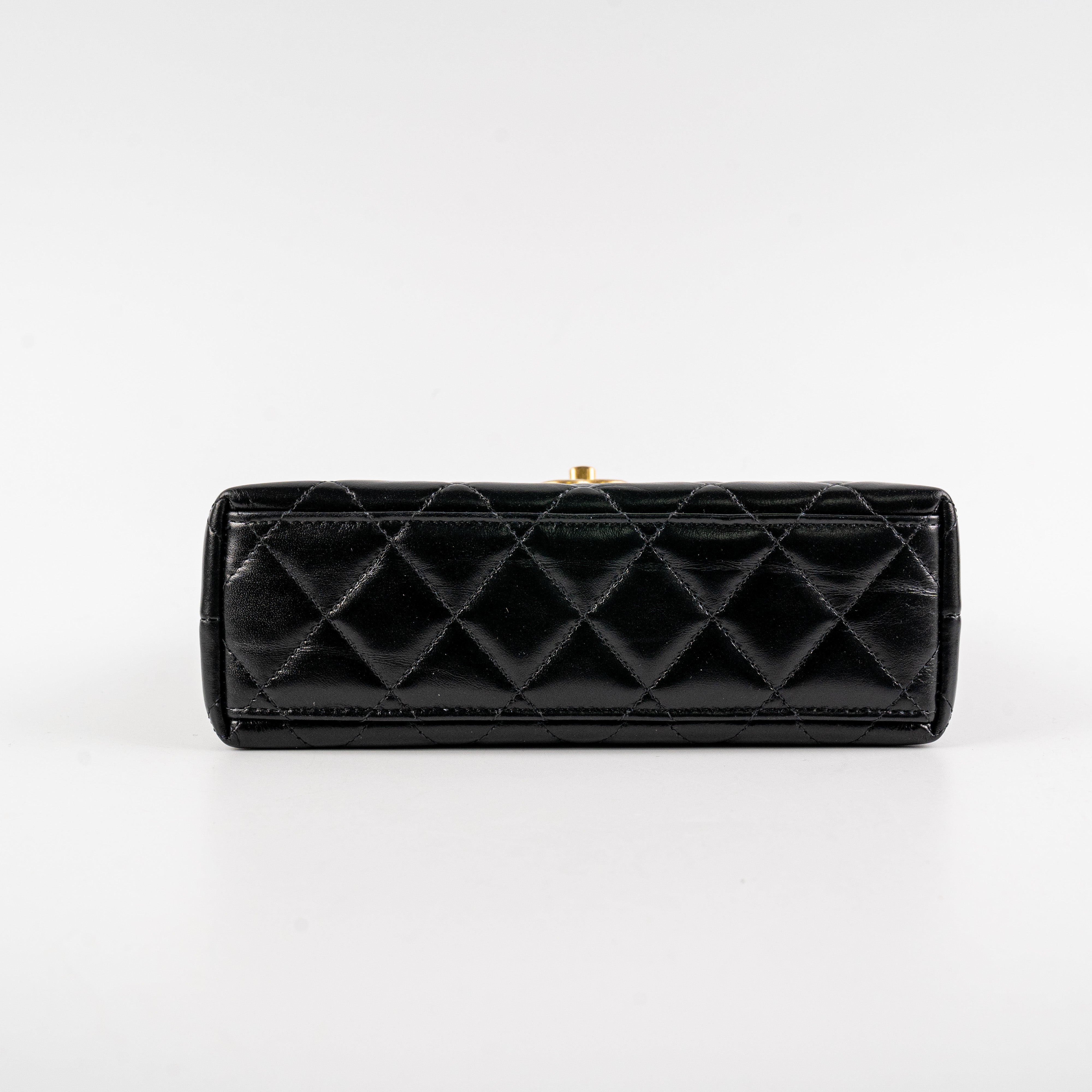 Chanel 23K Kelly Bag Small Black Microchip Leather Crossbody Bag - Luxury Designer Handbag for Women, Perfect for Date Night & Special Occasions