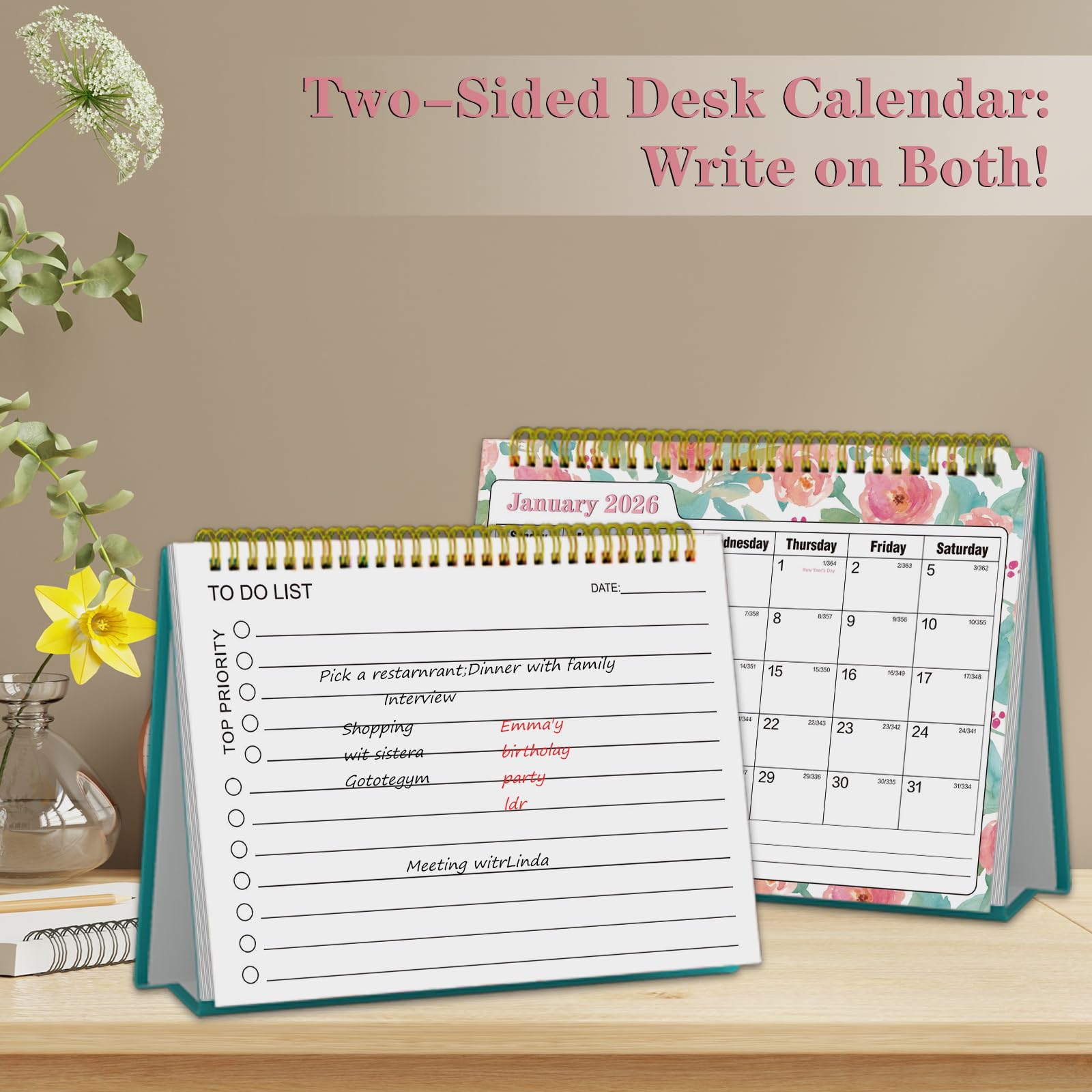 2025-2026 Small Standing Desk Calendar | 8