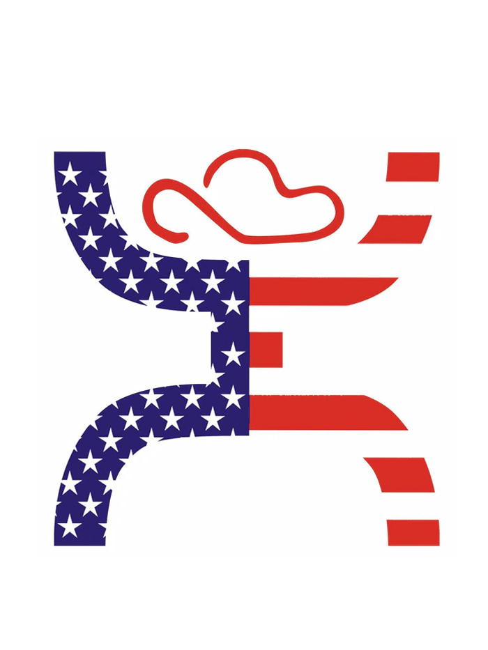 Hooey ST1003RDBL Patriotic American Flag Sticker - Red, White & Blue Decal for Cars, Laptops & DIY Crafts - Perfect for 4th of July, Memorial Day & Patriotic Decor