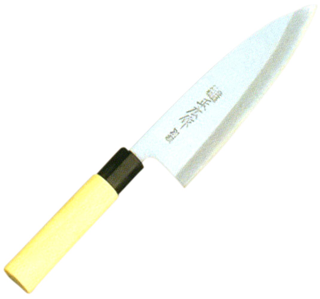 Masahiro Deba Knife 165mm (16206) - High Carbon Steel Japanese Kitchen Knife for Sushi, Fish Filleting & Precision Cutting - Professional Chef & Home Cooking Essential