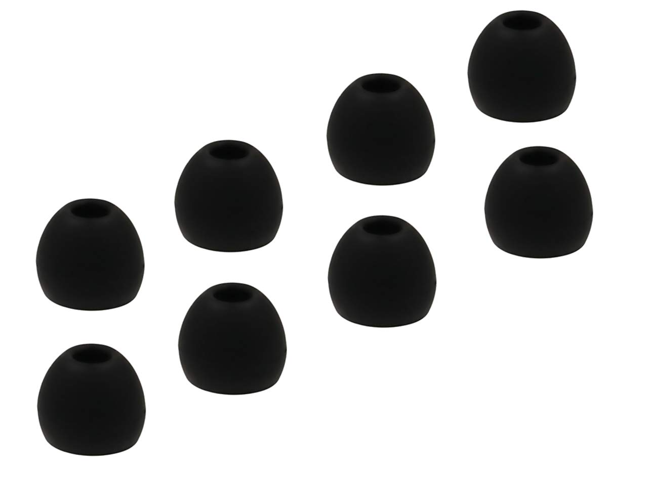 8pcs Large Replacement Earbud Tips Set - Compatible with Plantronics Backbeat Go 2 Earphones & Headphones | Noise Isolation, Comfort Fit for Workouts, Running, Travel & Daily Use