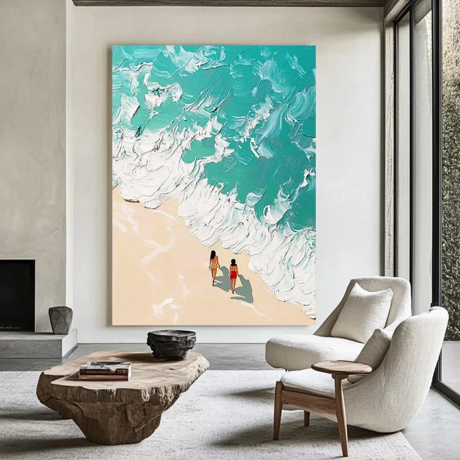 Swimming Sport Texture Canvas Painting #SA013 - Modern Wall Art for Home, Office, Gym & Pool Decor
