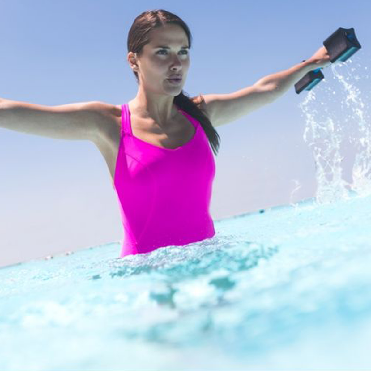 Waterproof Dumbbells for Pool & Aqua Fitness - Ideal for Swimming, Water Aerobics & Hydrotherapy Workouts