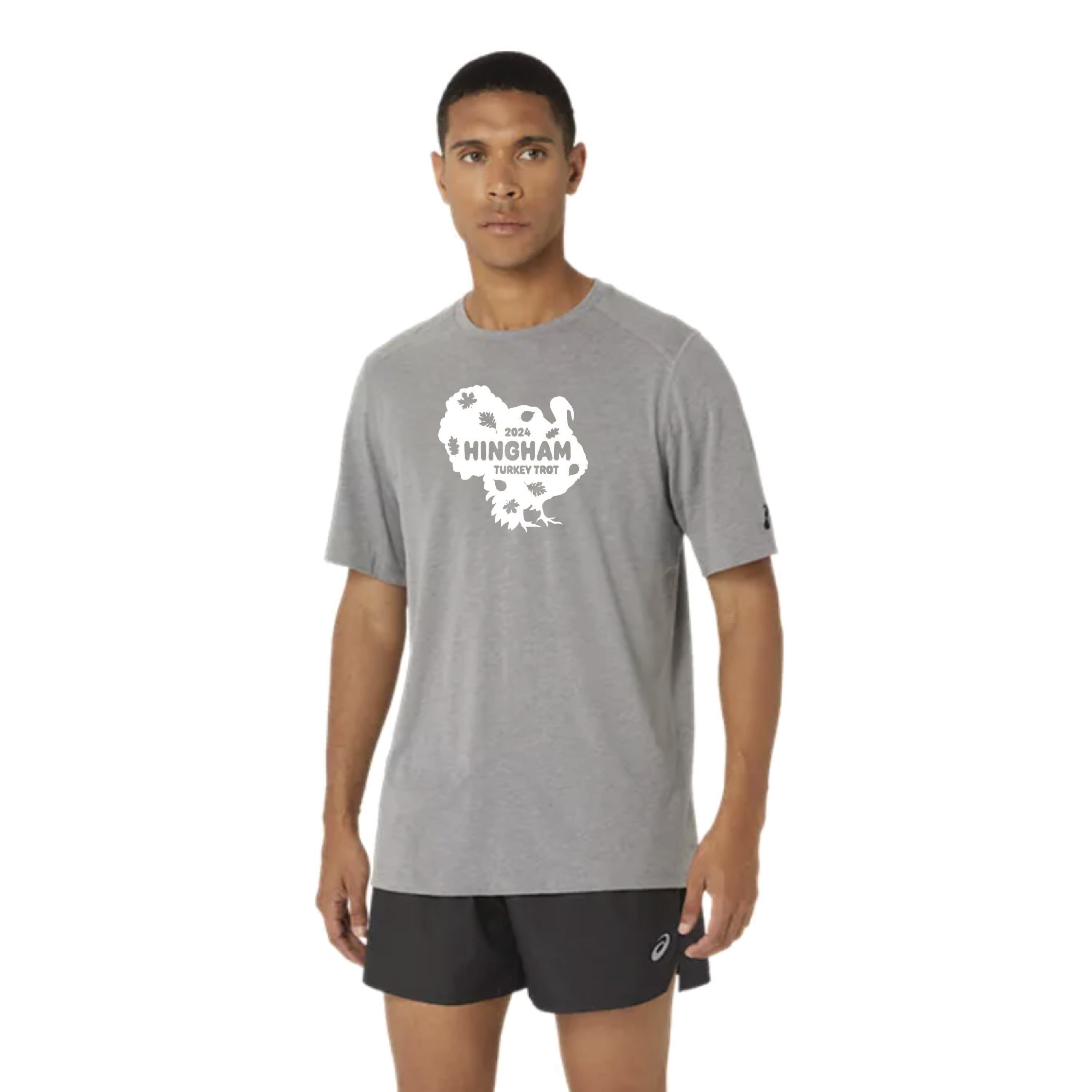 ASICS Men's PR Poly Cotton SS Blend Tee - Comfortable Running Shirt for Turkey Trot 2024 - Perfect for 5K Races, Marathons & Casual Workouts