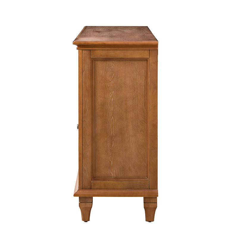 Raphael 58-Inch Wide 3-Drawer Sideboard Buffet Cabinet - Perfect for Dining Room Storage & Living Room Organization