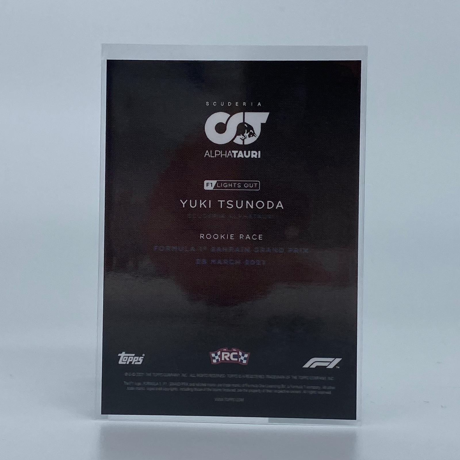 Yuki Tsunoda Rookie Race Blue Parallel F1 Racing Card - Collectible Trading Card for F1 Fans & Motorsport Enthusiasts - Perfect for Display, Trading, and Memorabilia Collections