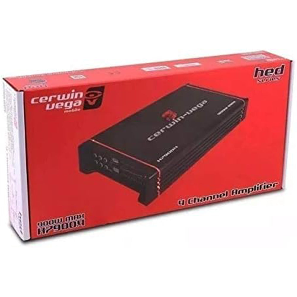 Cerwin Vega H7900.4 900W Max (360W RMS) HED 7 Series 4 Channel Car Amplifier - High Power Audio System for Cars, Trucks & SUVs - Perfect for Upgrading Your Vehicle Sound System