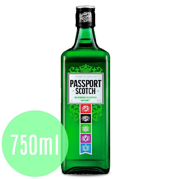 Premium Passport Scotch Whisky 750ml Bottle - Aged Blended Whiskey for Gifting, Parties & Relaxation | Perfect for Celebrations, Cocktails & Home Bars