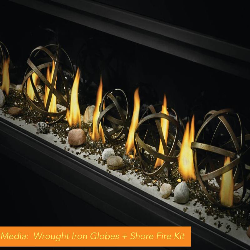Napoleon Luxuria 74 Linear Direct Vent Gas Fireplace - LVX74NX | Modern Home Heating Solution for Living Rooms & Patios