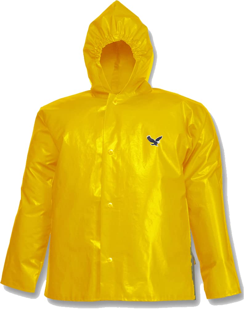 Tingley Standard Iron Eagle Waterproof Work Jacket for Men - Durable Raincoat for Construction, Fishing & Outdoor Activities