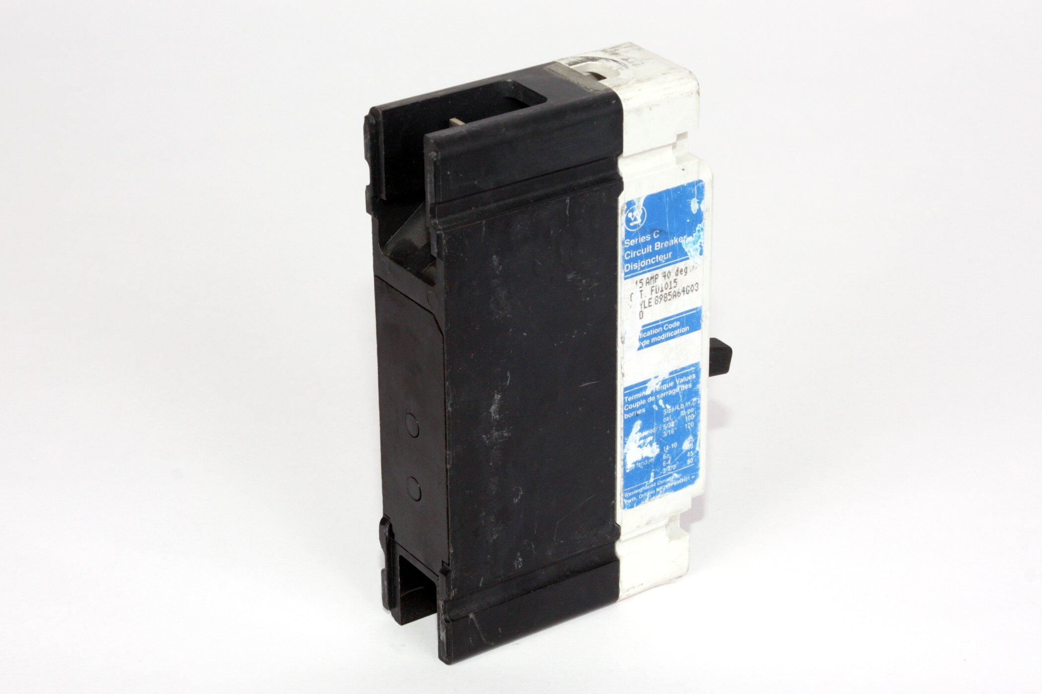 Cutler Hammer FD1015 BU 15A 277V 1P Circuit Breaker - Used - Perfect for Industrial Electrical Panels & Commercial Building Maintenance