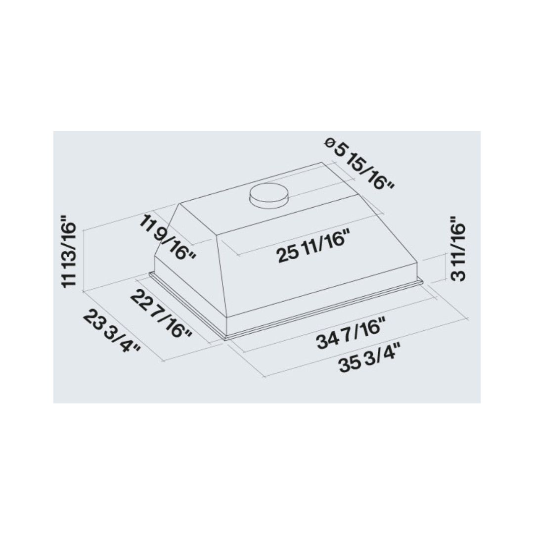Falmec Massimo Stainless Steel Range Hood Insert - 30