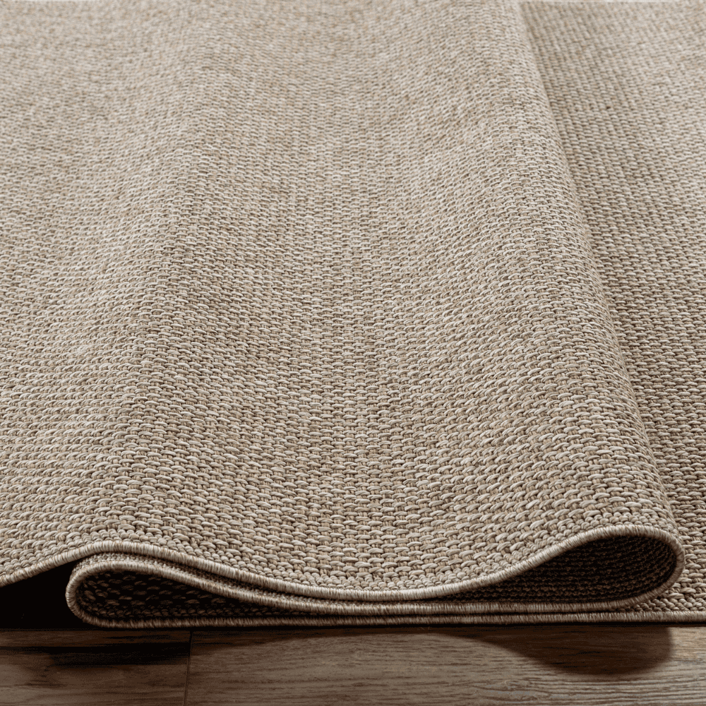 Birdie Machine Woven Outdoor Rug - Light Beige | Durable & Weather-Resistant Patio Carpet for Garden, Deck, Poolside & Porch Decor