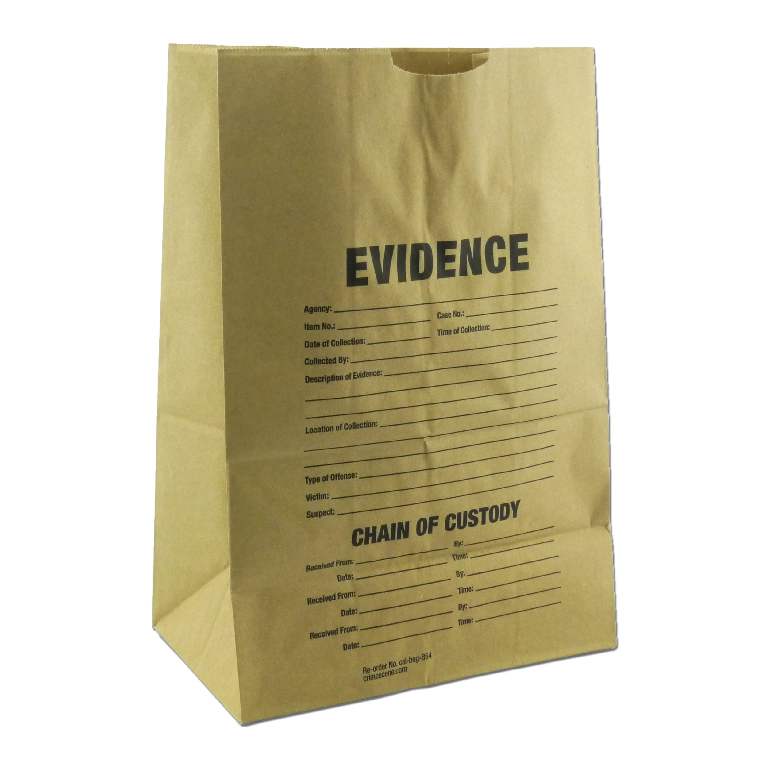 Crime Scene Evidence Bags - 15-Piece Sample Pack (5 Small, 5 Medium, 5 Large) - Heavy Duty Forensic Storage for Police, Detectives & Crime Scene Investigators - Secure Evidence Collection & Preservation