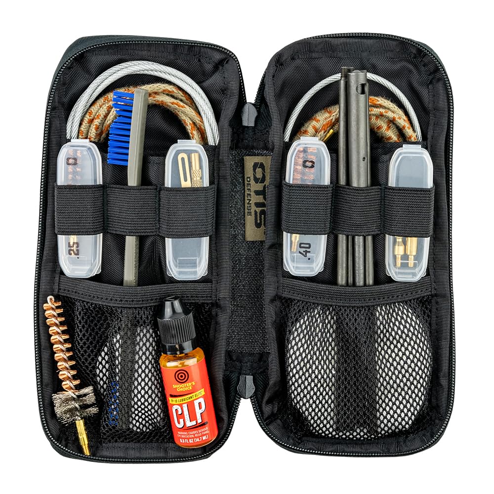 Otis Technology Defender Series Gun Cleaning Kit for Pistols & Rifles - Choose Your Caliber | Perfect for Firearm Maintenance at Home, Range & Hunting