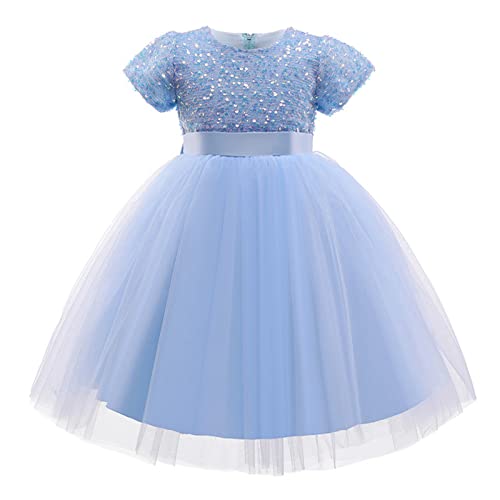 TTYAOVO Flower Girls Dresses for Toddlers - Princess Wedding Party Gown with Sash | Perfect for Flower Girl, Pageant, Birthday & Special Occasions