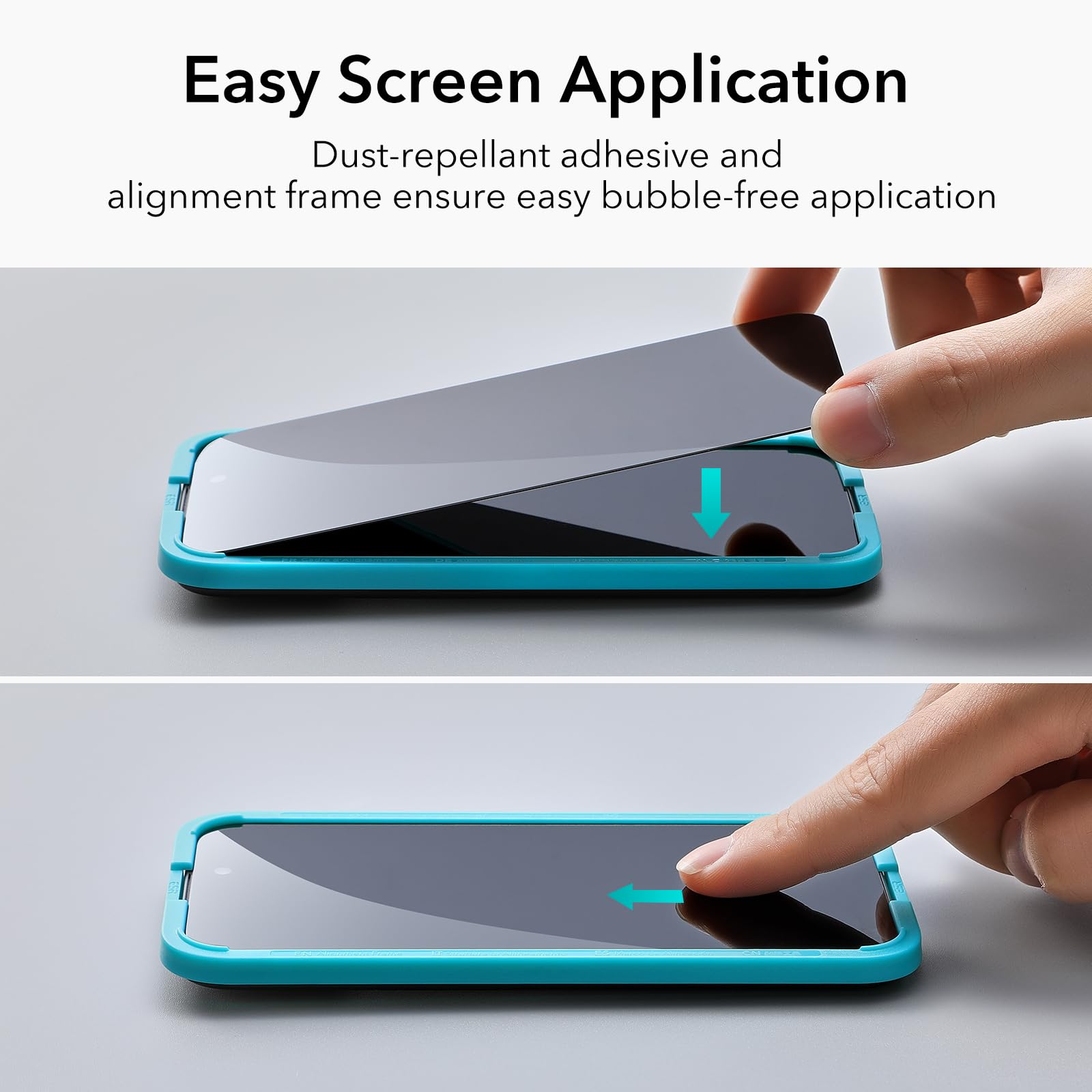 ESR 3-Pack Privacy Screen Protector for iPhone 15 Pro Max - Anti-Spy Tempered Glass with Micro-Curved Edges, Case Friendly - Perfect for Office, Banking & Public Use