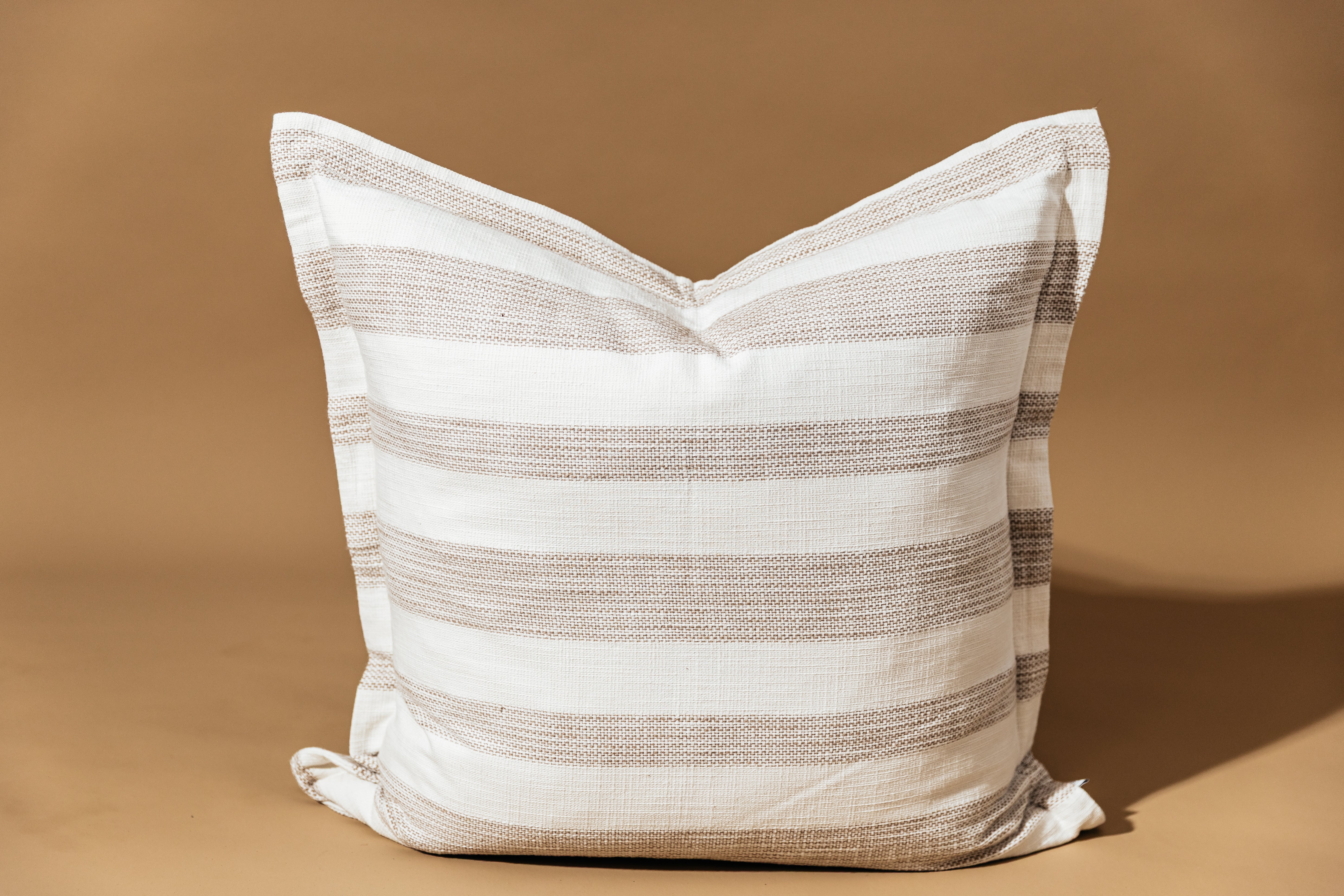 Premium Hayden Euro Pillow Cover - Soft & Breathable Cotton Linen Blend - 26x26 Inches - Decorative Cushion Case for Sofa, Bed, Living Room - Home Decor Essentials