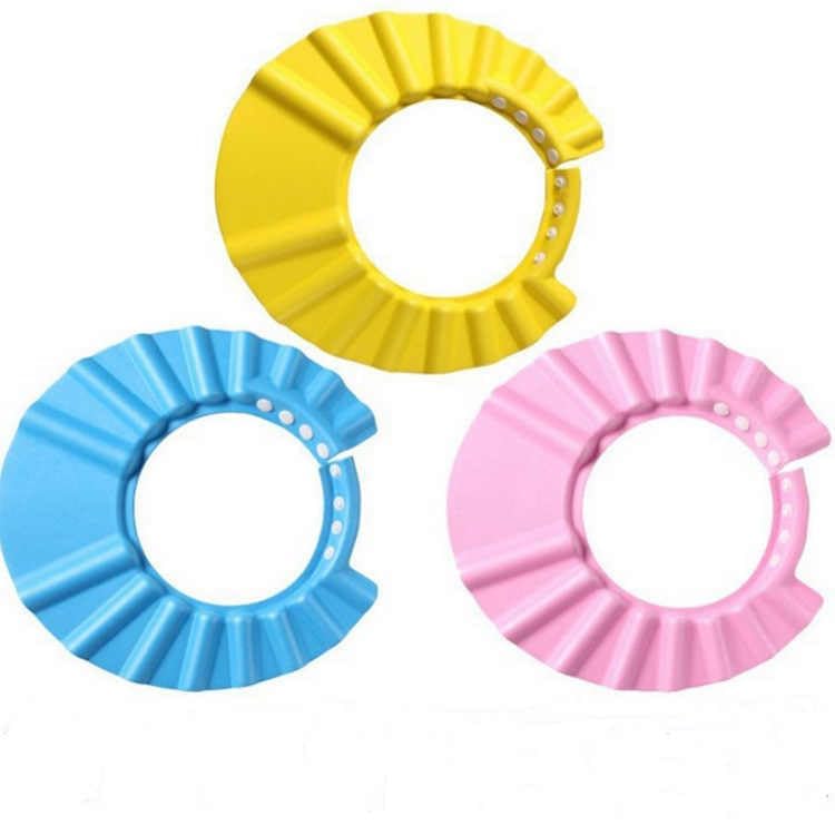 Waterproof Baby Shower Cap - Adjustable Shampoo Bath Hat for Toddlers & Kids - Protects Eyes & Ears from Water - Soft & Comfortable Design - Pack of 1 (Multicolor) - Perfect for Bath Time, Hair Washing & Sensitive Skin Care