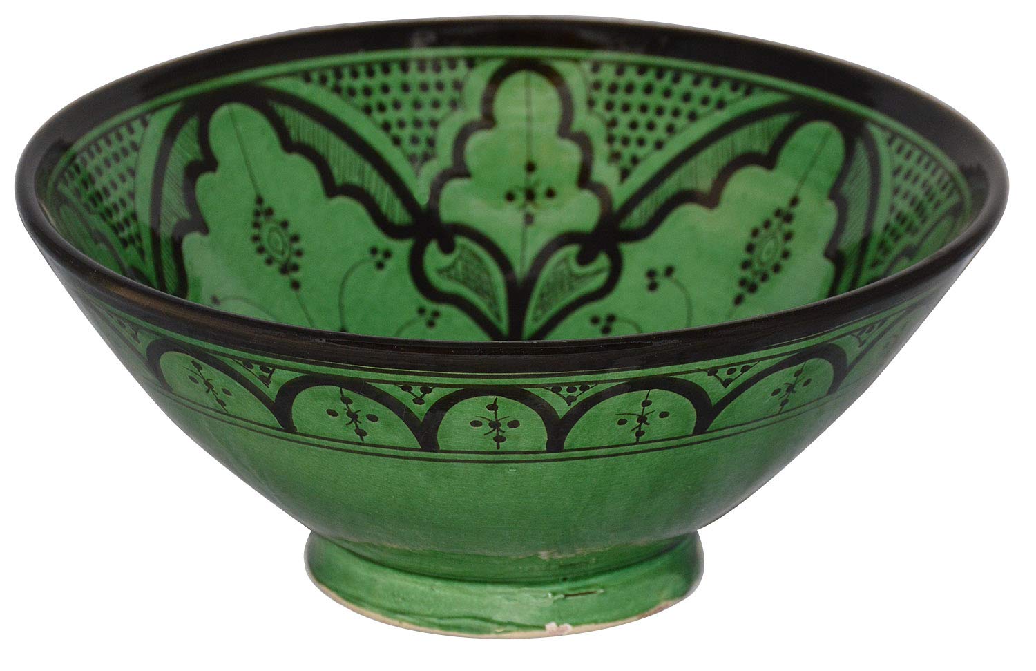 Handmade Moroccan Ceramic Serving Bowl - 8