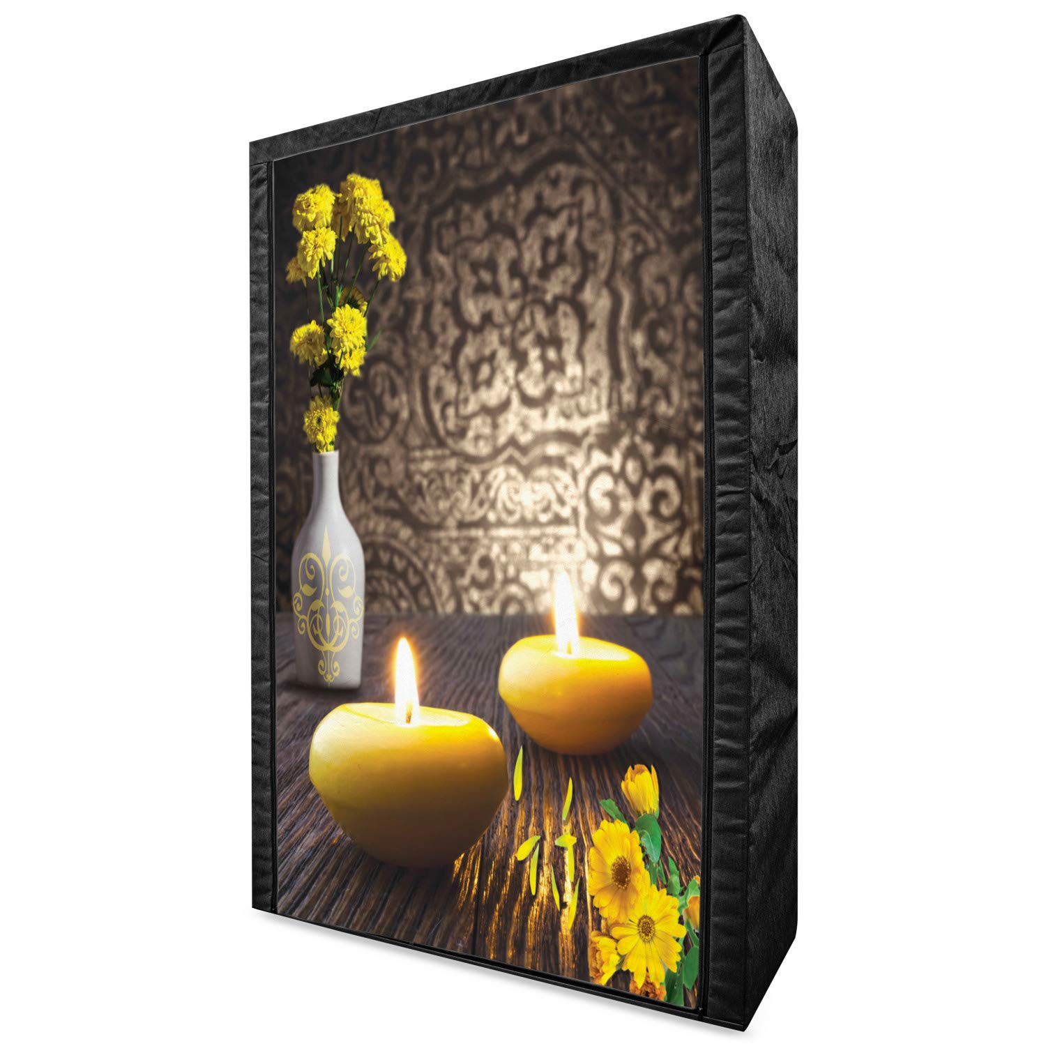 Ambesonne Peace Portable Fabric Wardrobe with Shelves - 42.5
