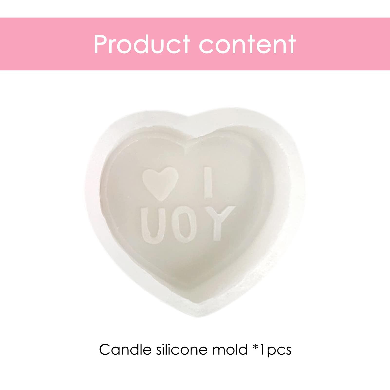 3D Silicone Heart Shaped Candle Mold - DIY Candle, Soap, Chocolate & Candy Making Kit - Perfect for Homemade Mother's Day Gifts, Birthday Party Decorations & Craft Projects - Reusable Baking Molds for Romantic Home Decor & Handmade Gifts from Daughter