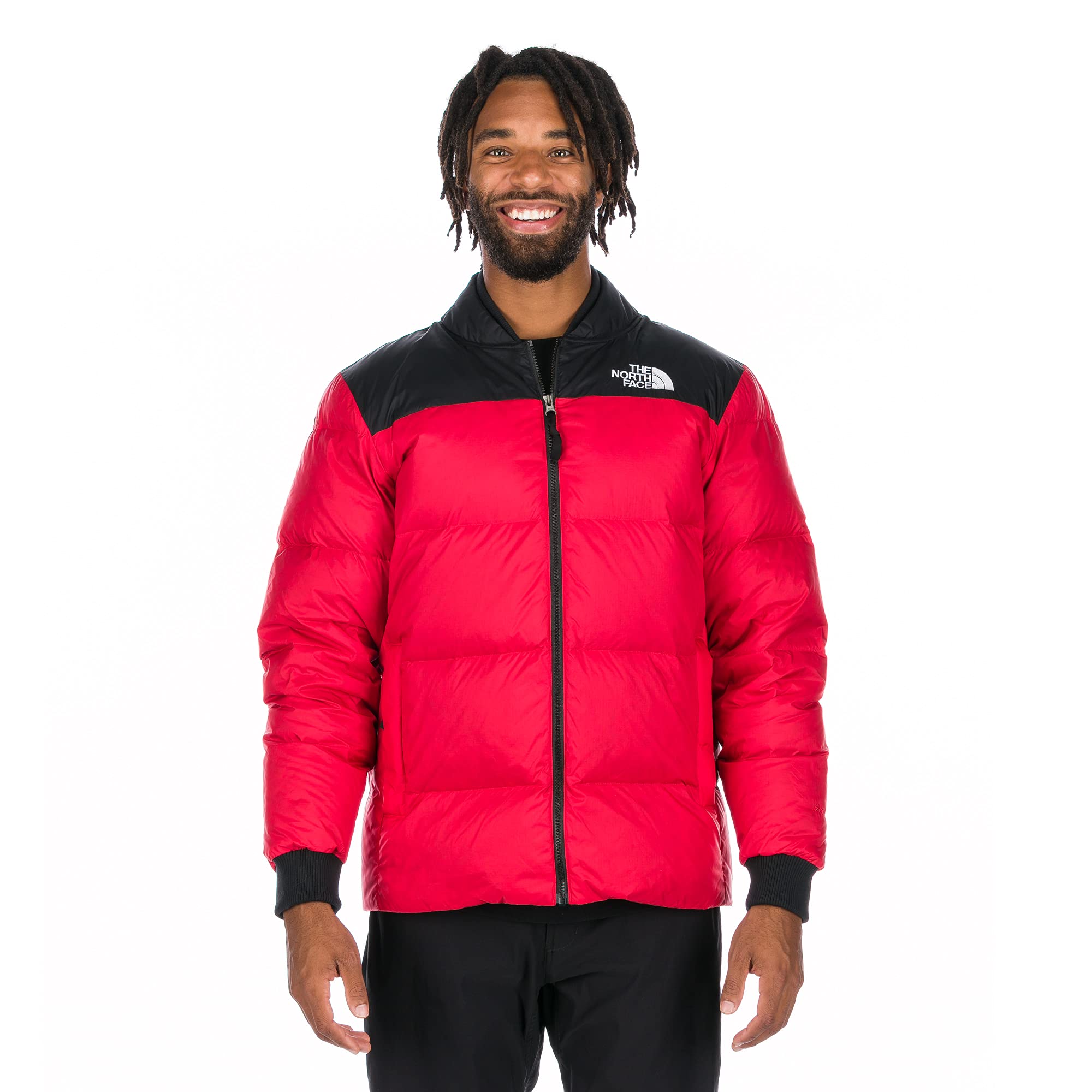 THE NORTH FACE Men's Nordic Waterproof Winter Jacket - TNF Red, Medium Size - Warm Insulated Coat for Skiing, Hiking & Outdoor Adventures