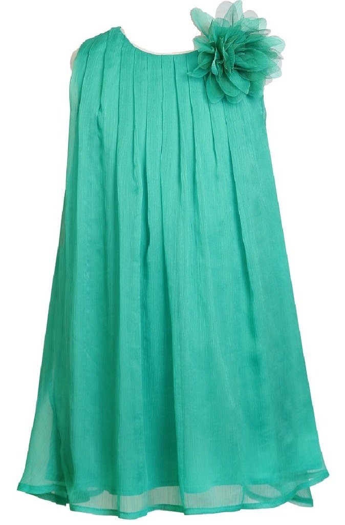 Little Girls Adorable Sleeveless Chiffon Easter Party Birthday Flower Girl Dress - Perfect for Spring Celebrations, Photoshoots & Special Occasions