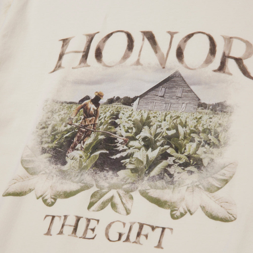 Honor The Gift Tobacco Field SS Tee Bone - Premium Cotton Short Sleeve T-Shirt for Men - Casual Streetwear & Everyday Wear