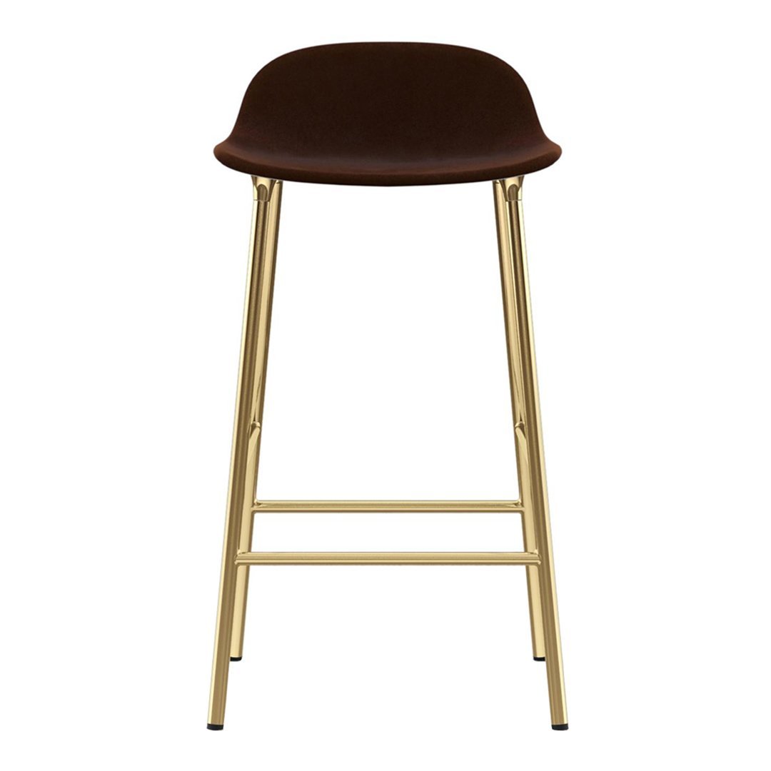 Modern Form Counter Stool with Sturdy Metal Legs & Comfortable Upholstered Seat - Perfect for Kitchen Islands, Breakfast Bars & Home Decor
