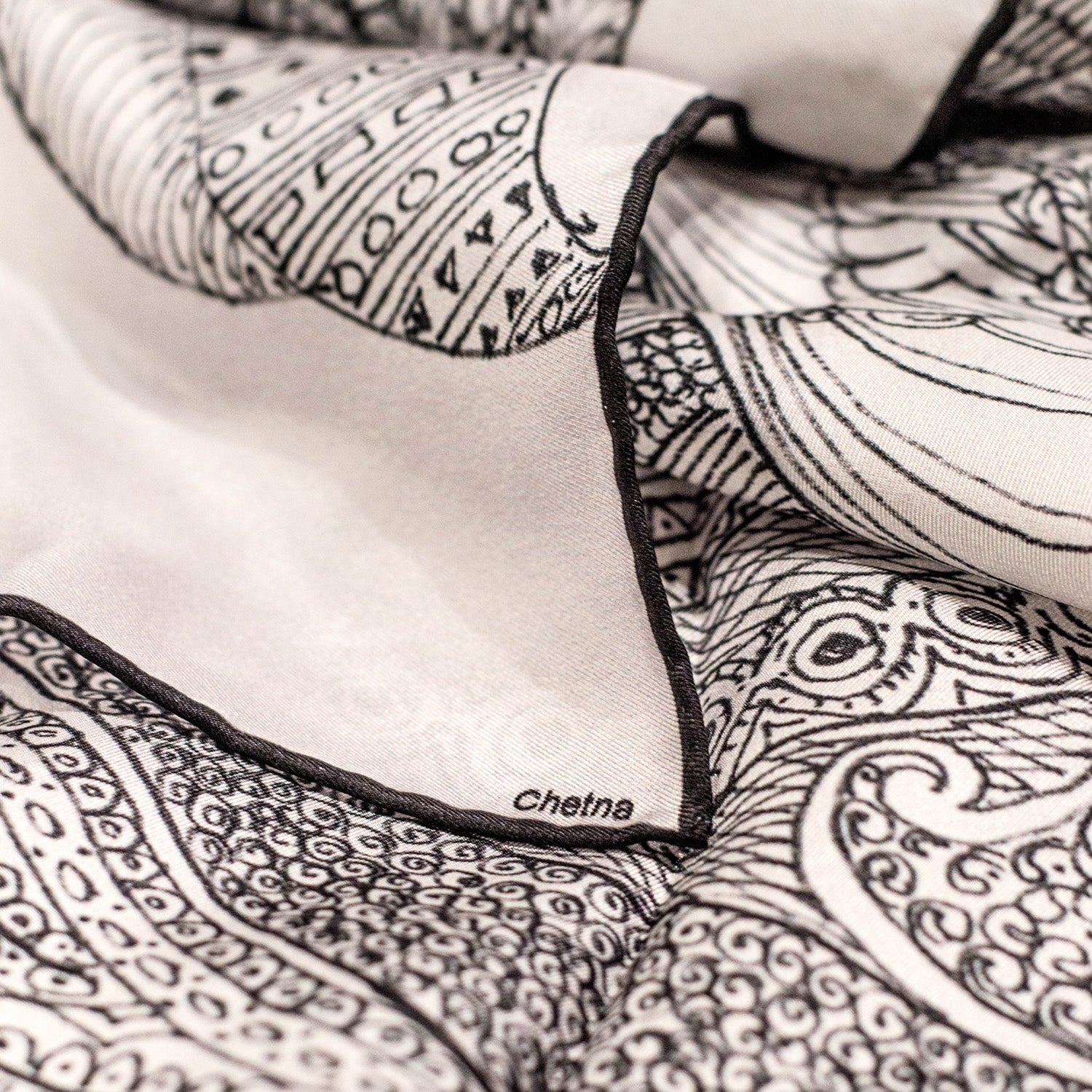 Elegant Henna Horse Print Long Silk Scarf - Lightweight Fashion Accessory for Women, Boho Chic Wrap, Perfect for Parties, Weddings & Everyday Wear