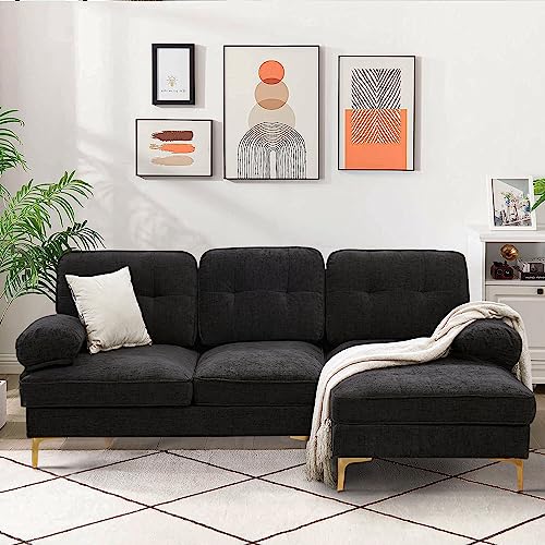 85'' Chenille Black