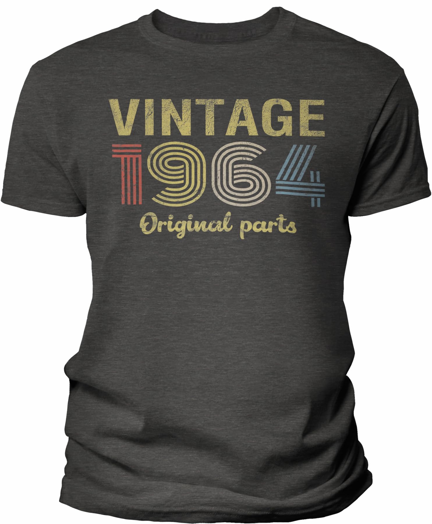 Vintage 1964 Retro 61st Birthday Gift for Men - Original Parts Themed T-Shirt - Perfect for Milestone Celebrations & Nostalgic Parties