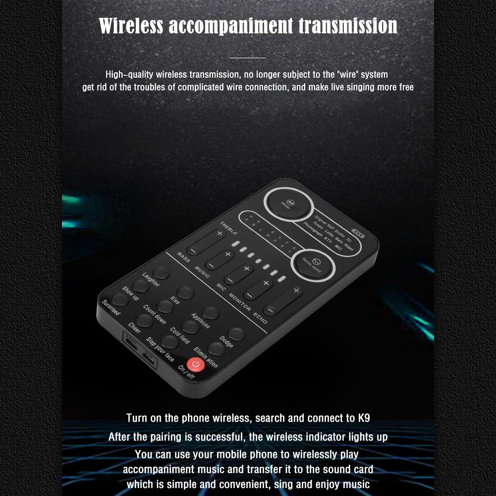iFutniew Mini Portable Voice Changer with 10+ Audio Effects - Real-Time Sound Modifier Card for Live Streaming, Gaming & Pranks (Compatible with Phone, PC & Tablet) - Perfect for Content Creators, Streamers & Online Meetings