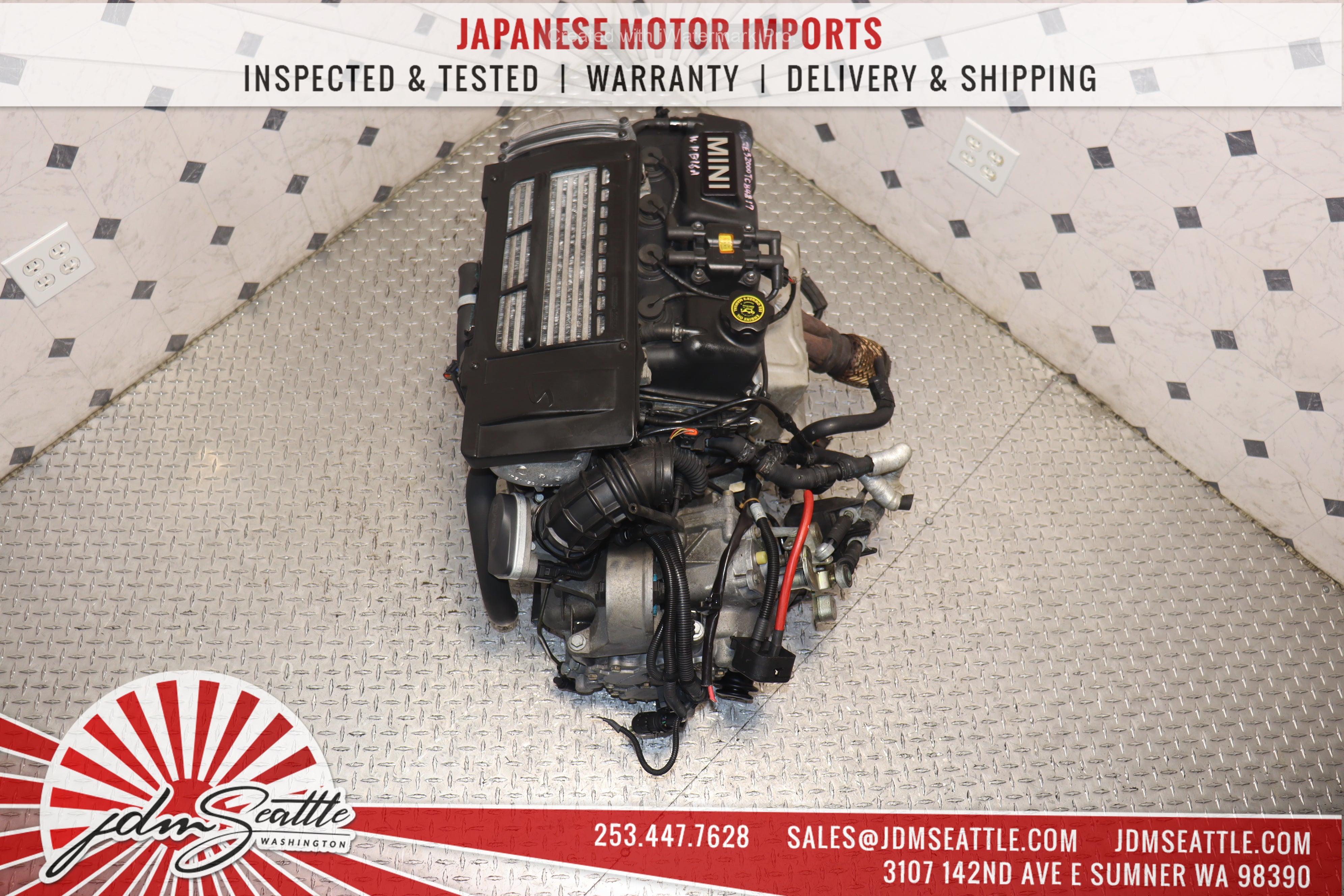 2002-2006 MINI Cooper S Supercharged 1.6L Engine with 6-Speed Manual Transmission - Low Mileage JDM Import - Complete Motor Swap for Performance Upgrade | Perfect for Mini Cooper Restoration & Racing Projects