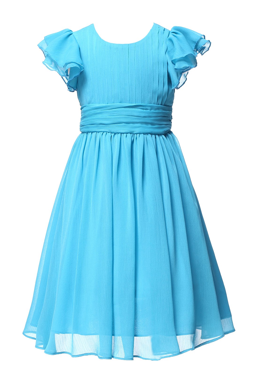 Elegant Rose Chiffon Prom Dress for Women - Flowy Bridesmaid & Flower Girl Party Gown - Perfect for Weddings, Prom Nights & Special Occasions