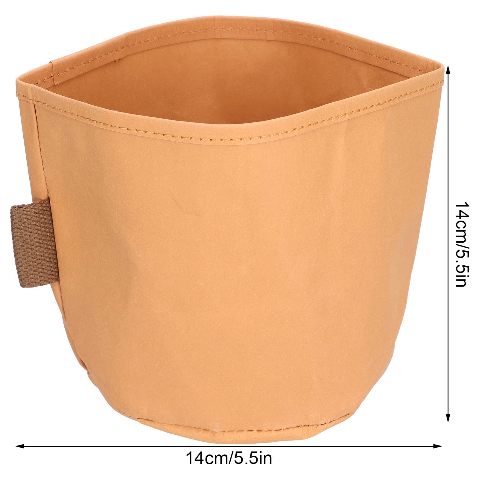 FIYO Reusable Washable Kraft Paper Bags - Large Eco-Friendly Brown Potted Gift Bags for Wedding, Party, Home Decor & Shopping (No Handle) | Perfect for Plant Pots, Gift Wrapping & Sustainable Packaging
