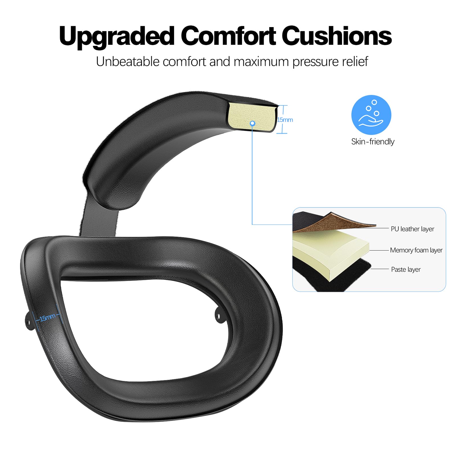 Meta Quest 3S Head Strap - Premium VR Headset Accessory | Replacement for Elite Strap | Enhanced Comfort & Reduced Head Pressure | Compatible with Oculus/Meta Quest 3S | Perfect for Gaming, Fitness VR & Extended Play Sessions